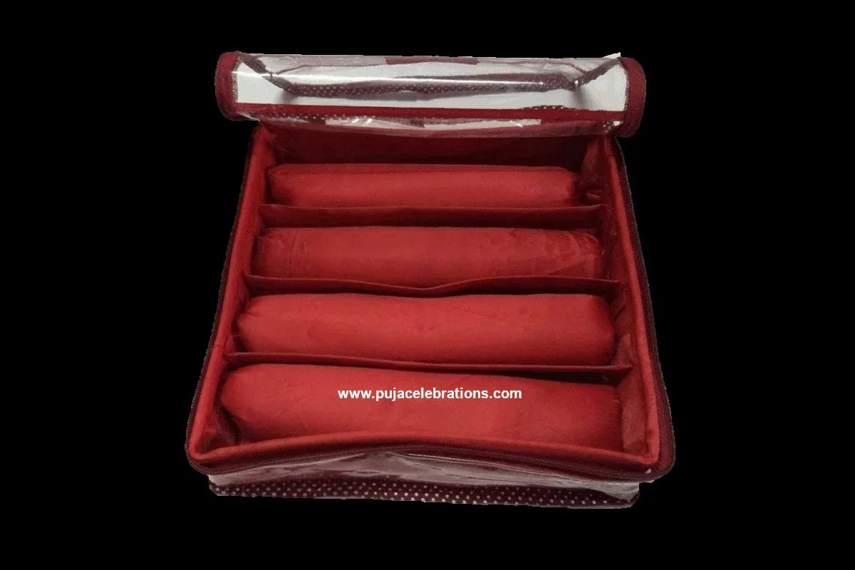 Cloth 4 Row Bangle Box - Puja Celebrations
