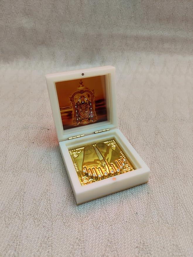 Srinivasa Balaji Charan Paduka Box - Puja Celebrations