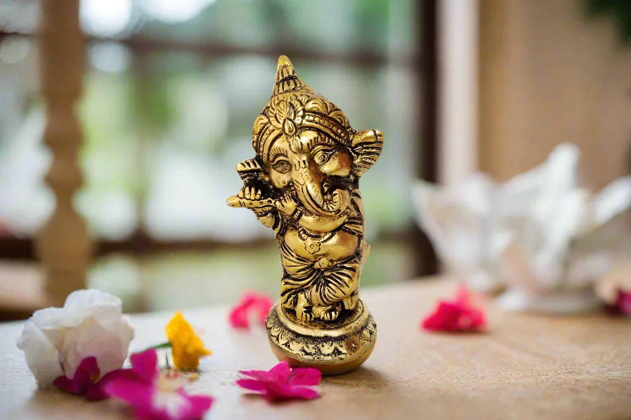 Bansuri Flute Ganesha - Puja Celebrations