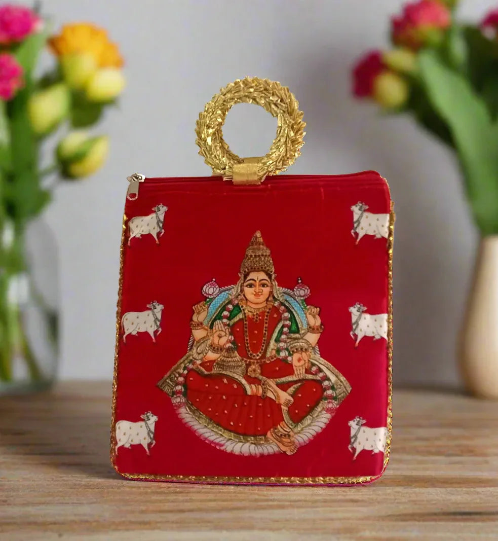 Digital Print Handbag - Puja Celebrations