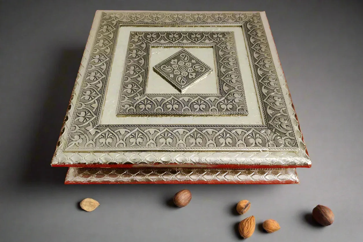 Dry Fruit Box German Oxidized - Puja Celebrations