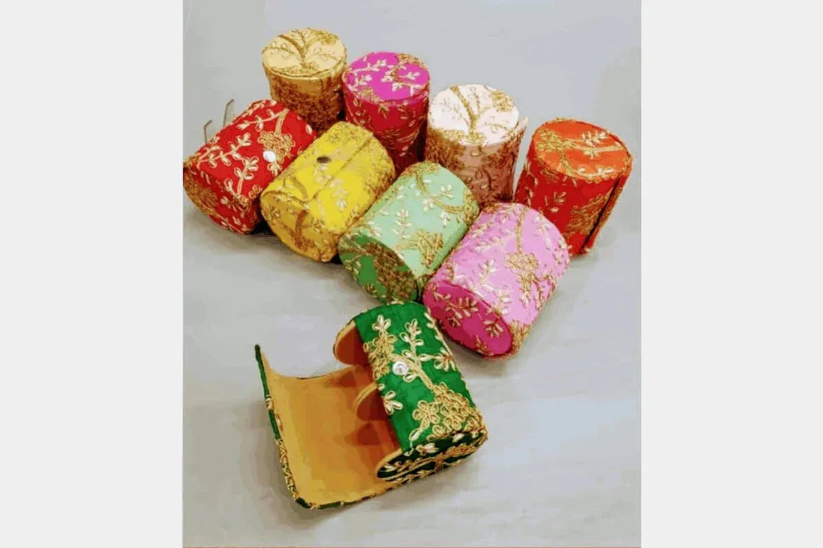 Bangle Box Joyous Box Phone Case Embroidered Bangle Box