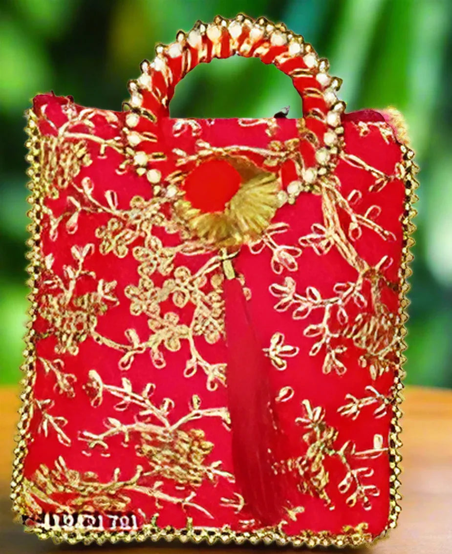 Ethnic Gota Pati Handbag - Puja Celebrations