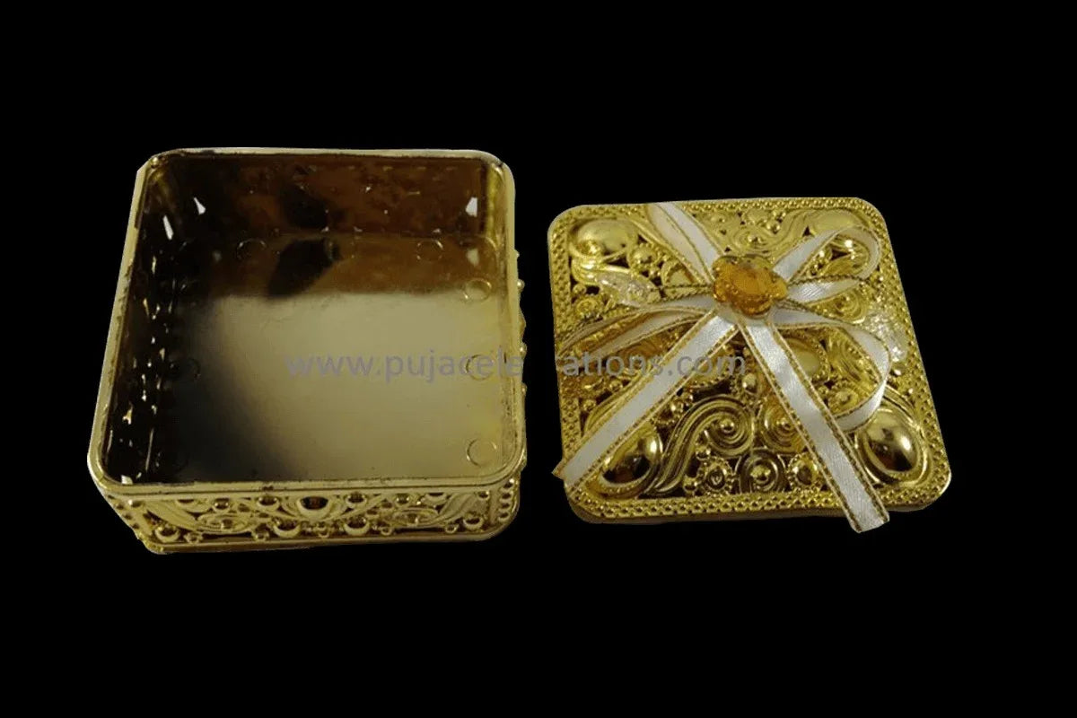 Fiber Gift Box Square Small - Puja Celebrations