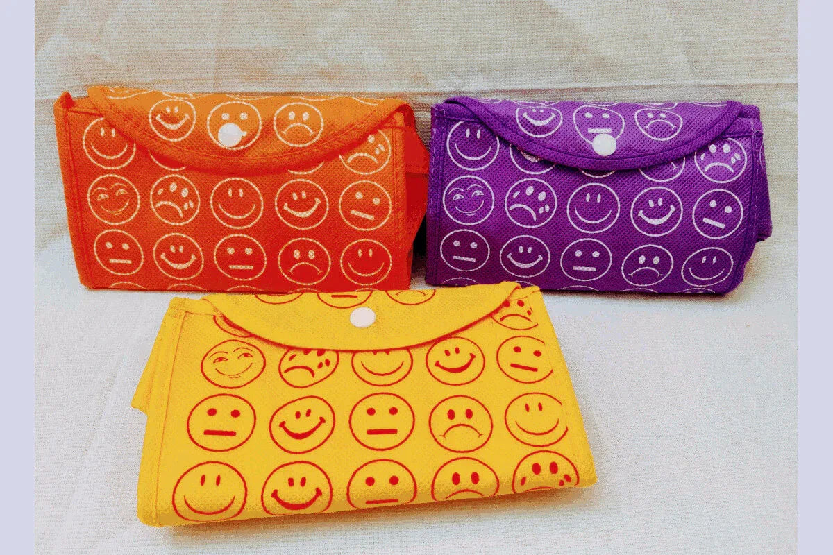 Folding Smiley Bag - Puja Celebrations