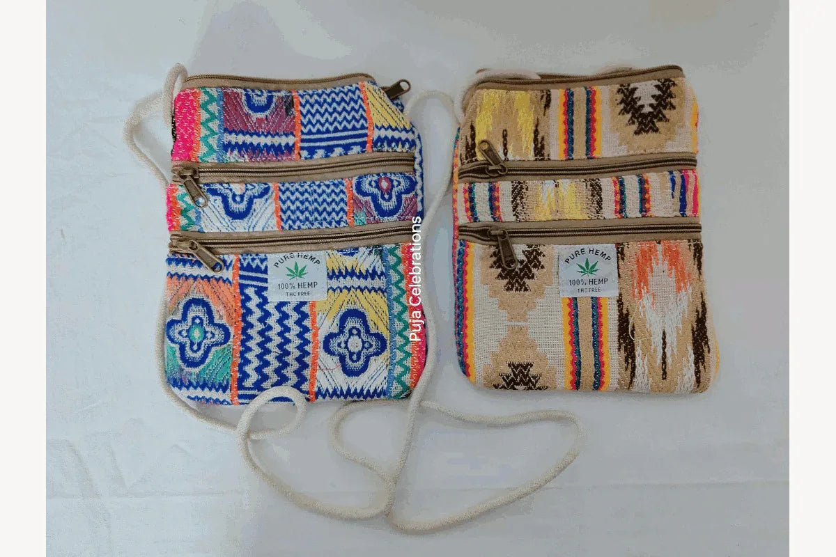 Hemp Mobile Sling Bag - Puja Celebrations
