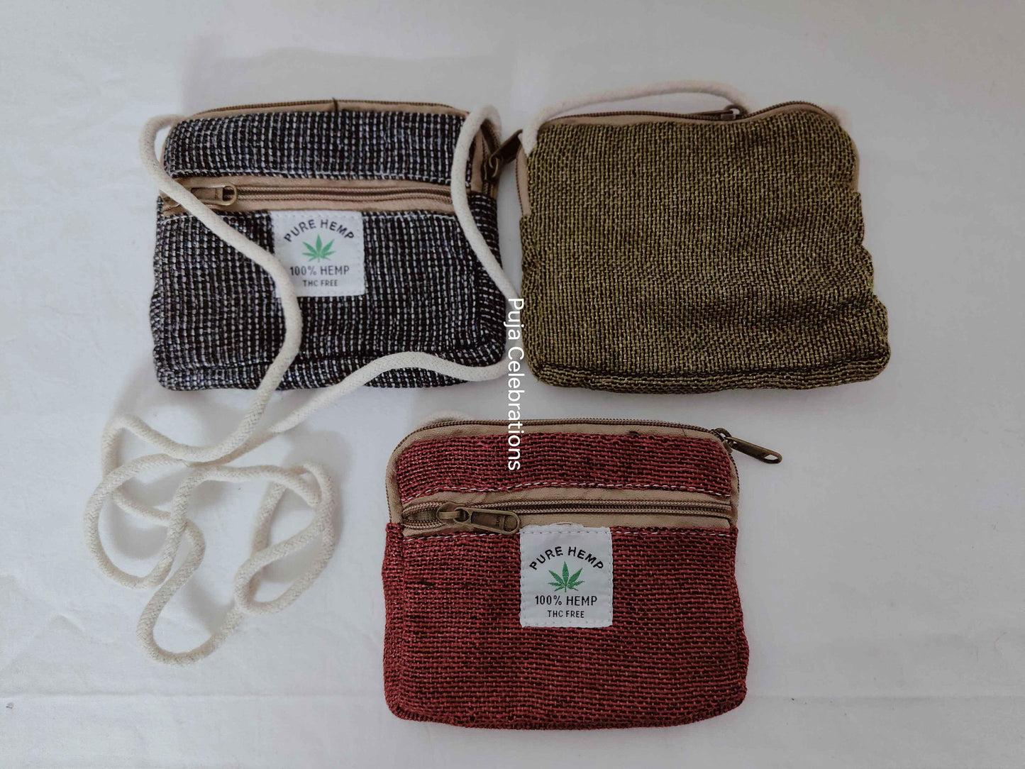 Hemp Sling Pouch - Puja Celebrations