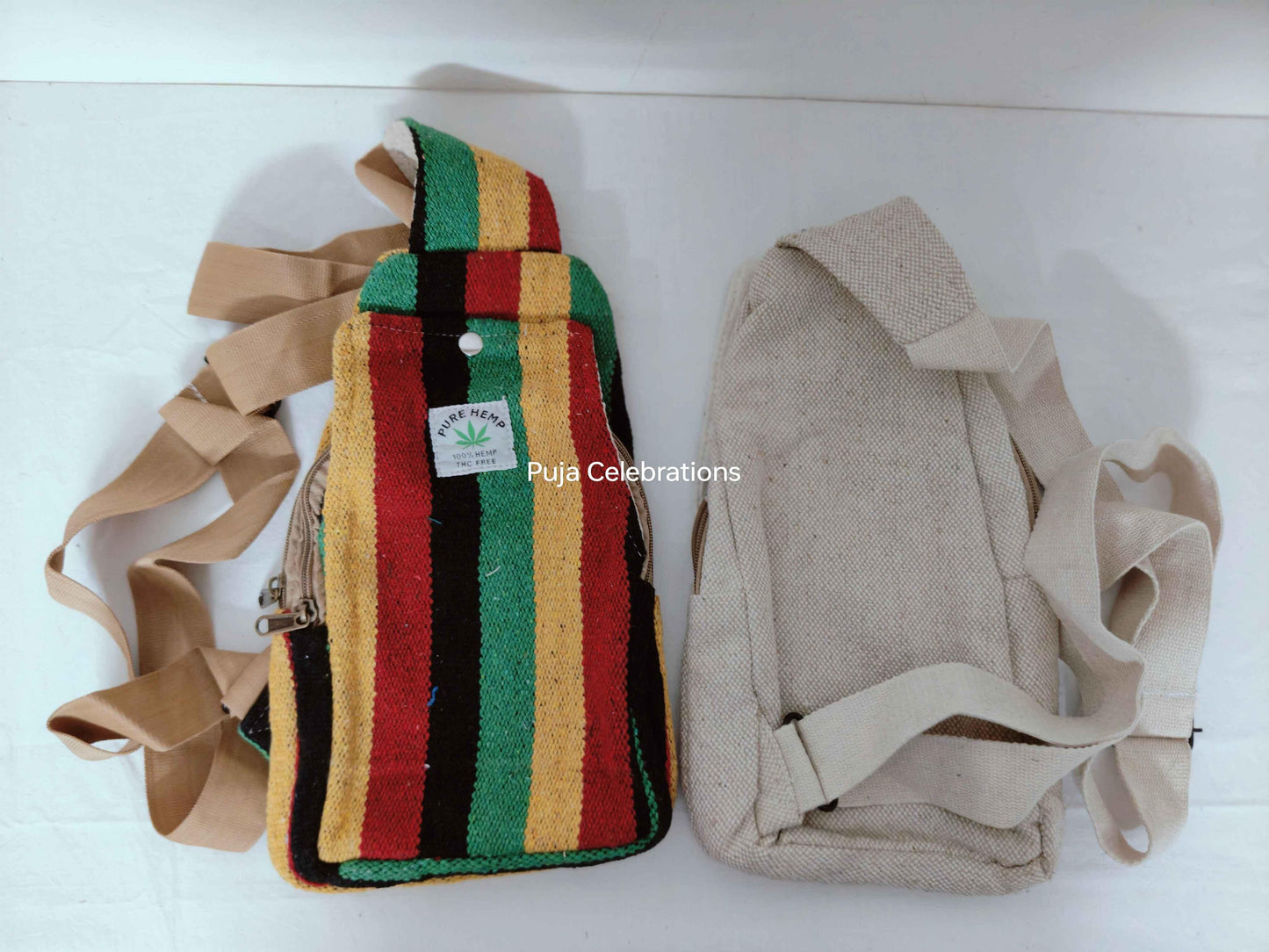 Hemp CrossBody Shoulder Bag - Puja Celebrations