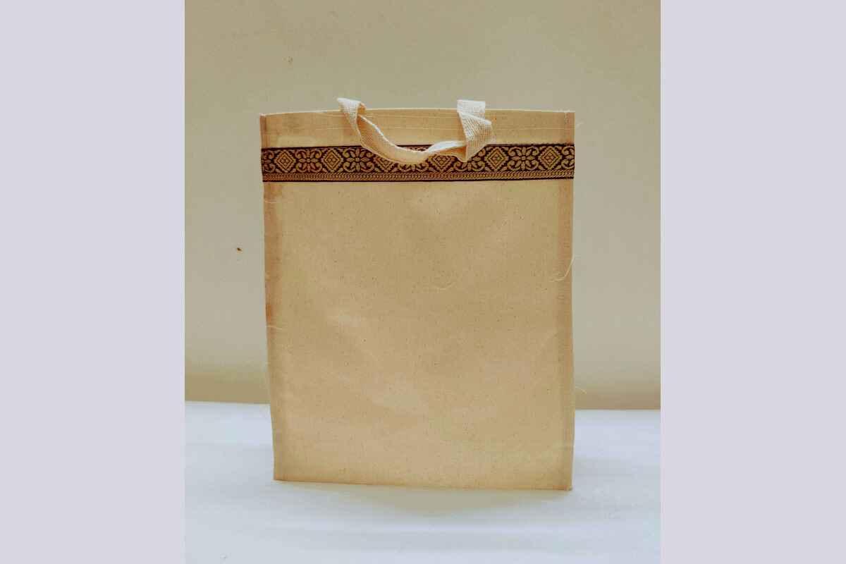 Zari Gada Cotton Bag - Puja Celebrations