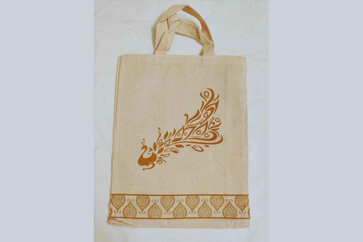 Printed Gada Cotton Bag - Puja Celebrations