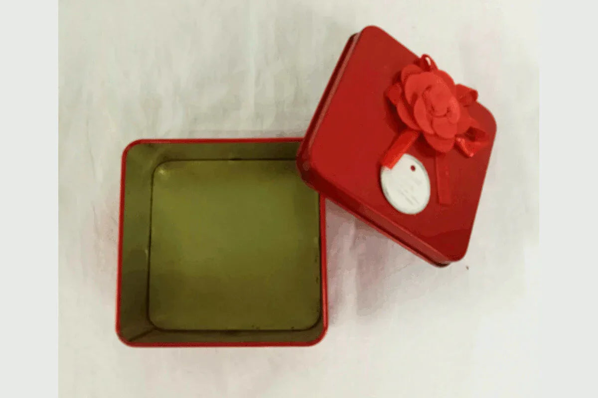 Mixed Design Tin Box - Puja Celebrations
