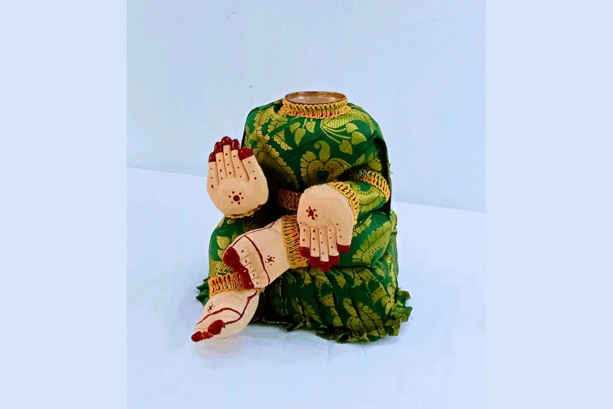 Varalakshmi Decoration Stand, Ammavari Body - Puja Celebrations