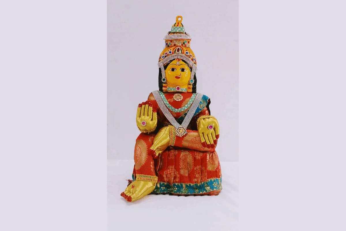 Ammavari Doll Face Set - Puja Celebrations