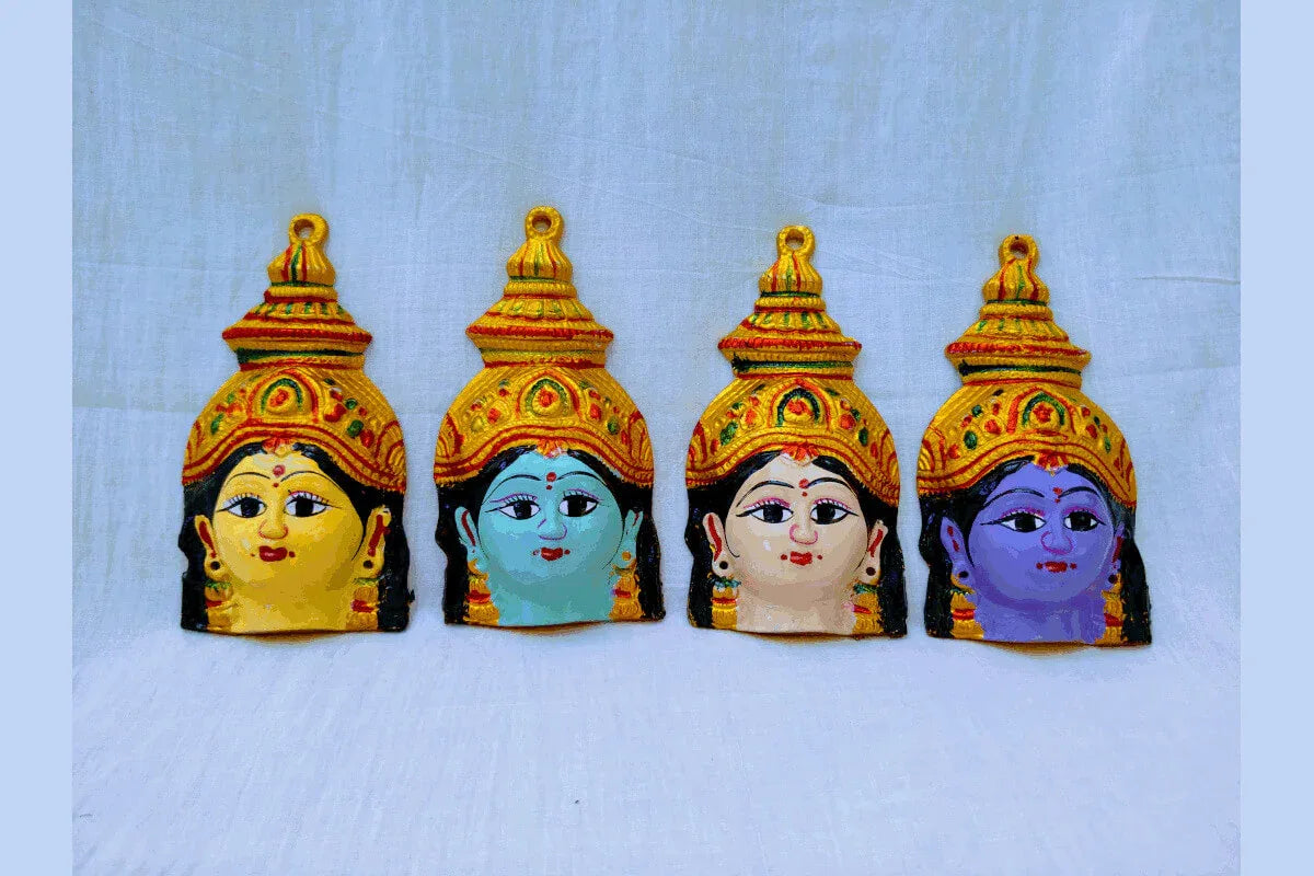 Navadurga Devi Face Set - Puja Celebrations