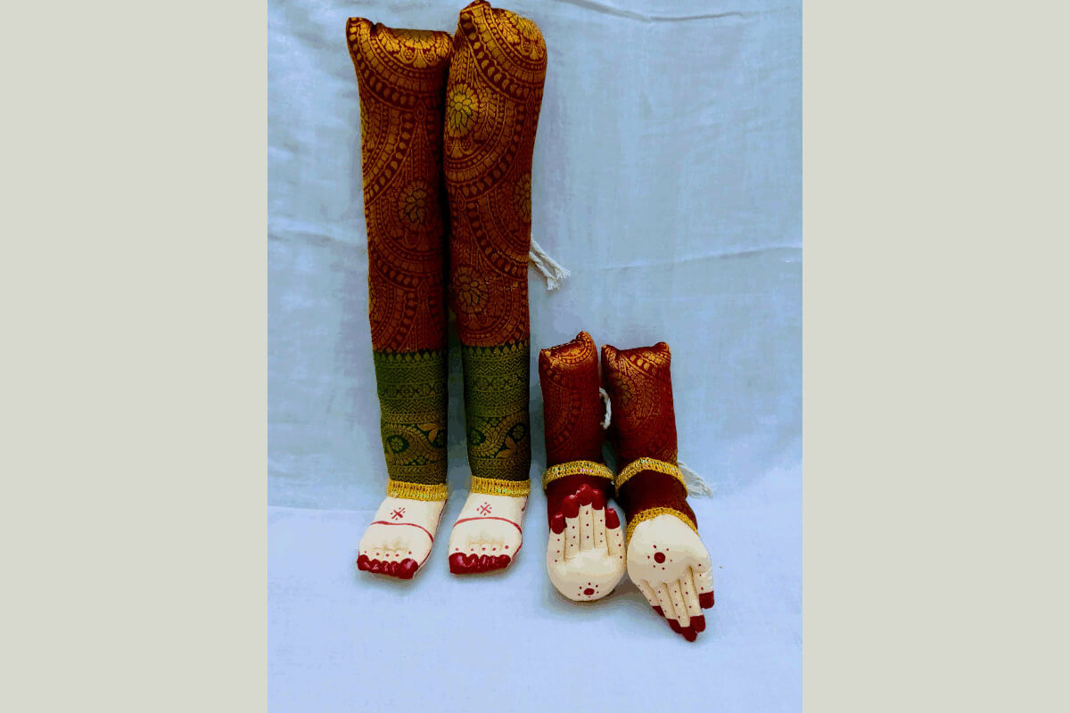 Decorated Pattu Zari Hastham Paadham