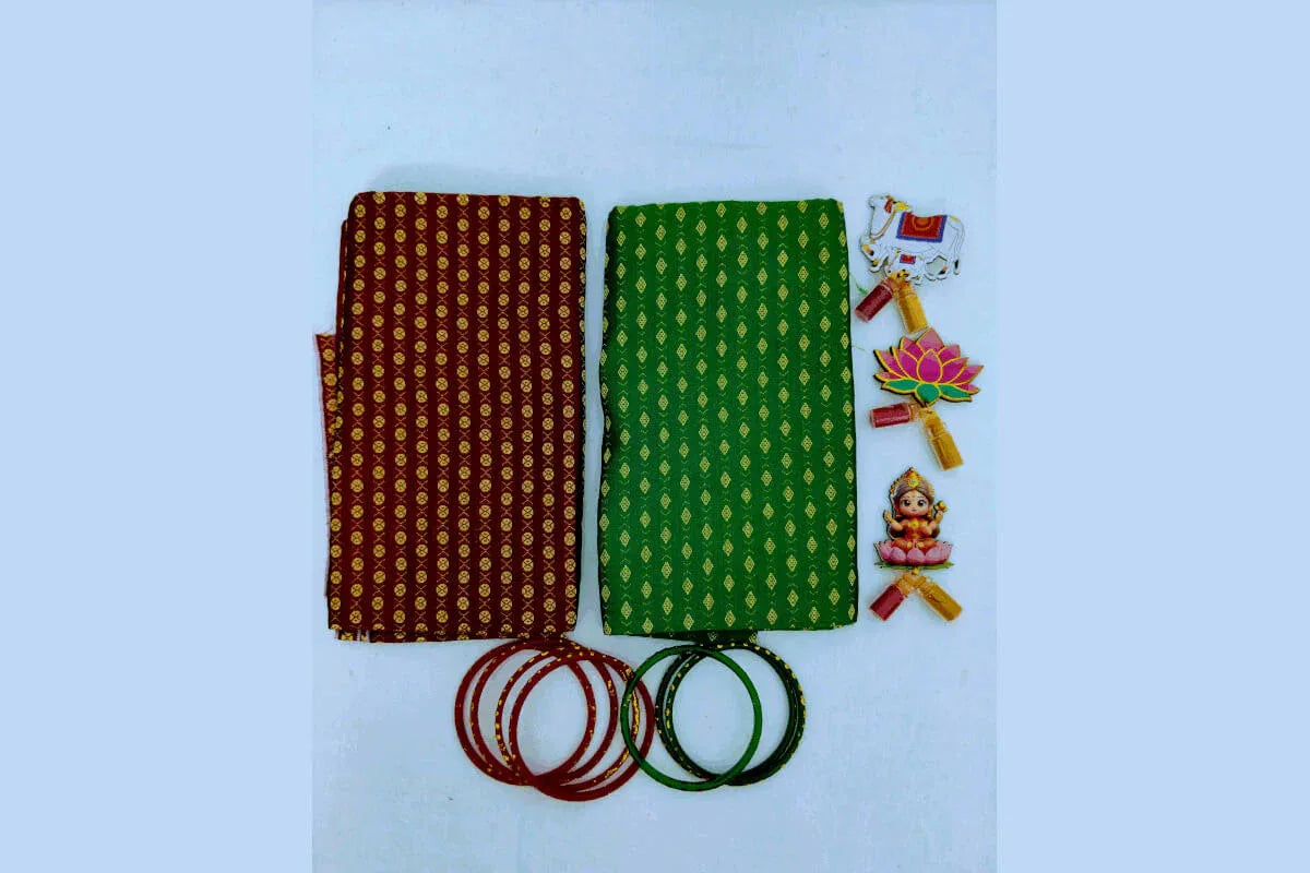 Blouse Bit Haldi Kumkum Set - Puja Celebrations