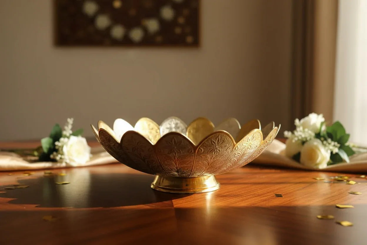 Flower Gift Bowl - Puja Celebrations