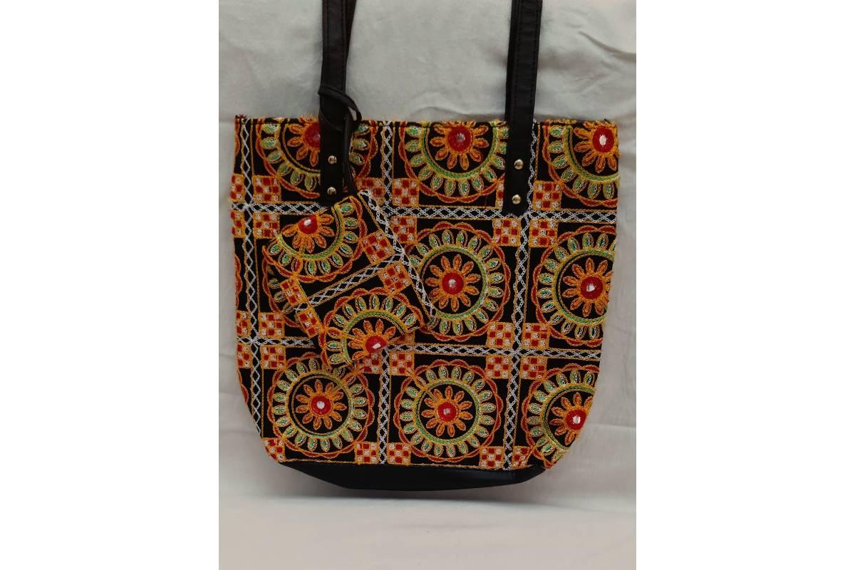 Designer Tote Bag with Purse - Puja Celebrations