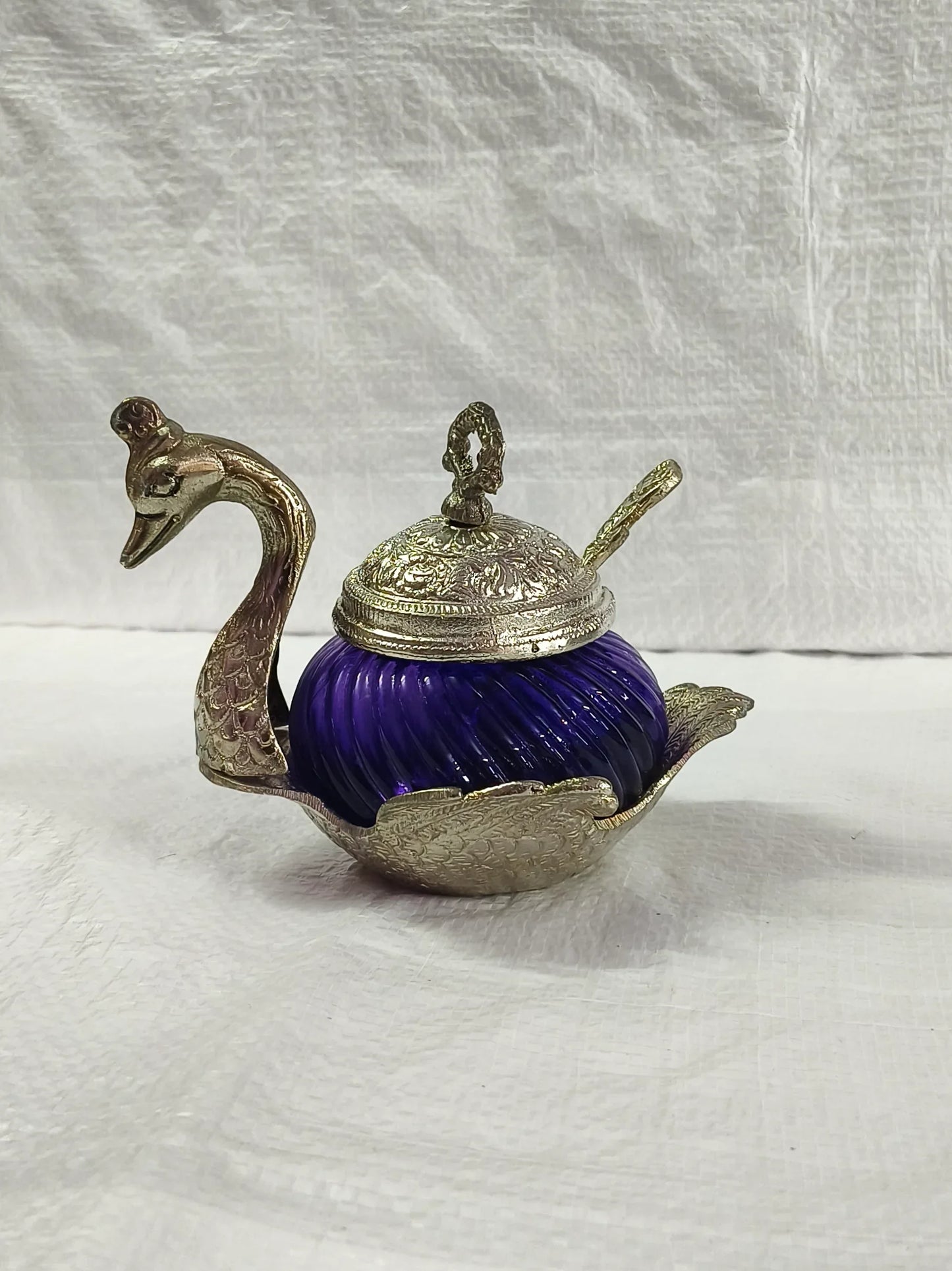 Duck Swan Bowl Spoon - Puja Celebrations