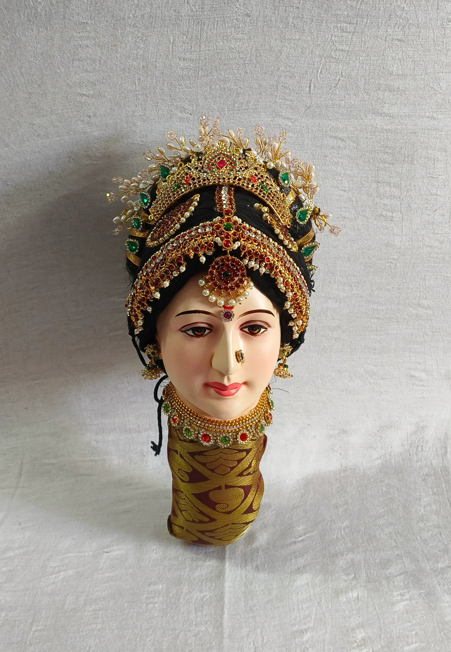 Lakshmi Devi Decorated Doll Face - Puja Celebrations