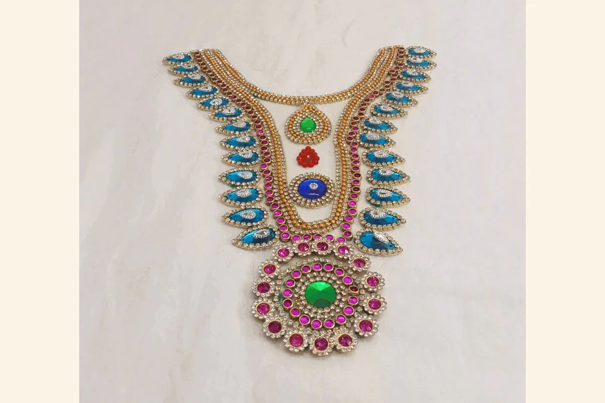 Jewel Chain Neck Set - Puja Celebrations