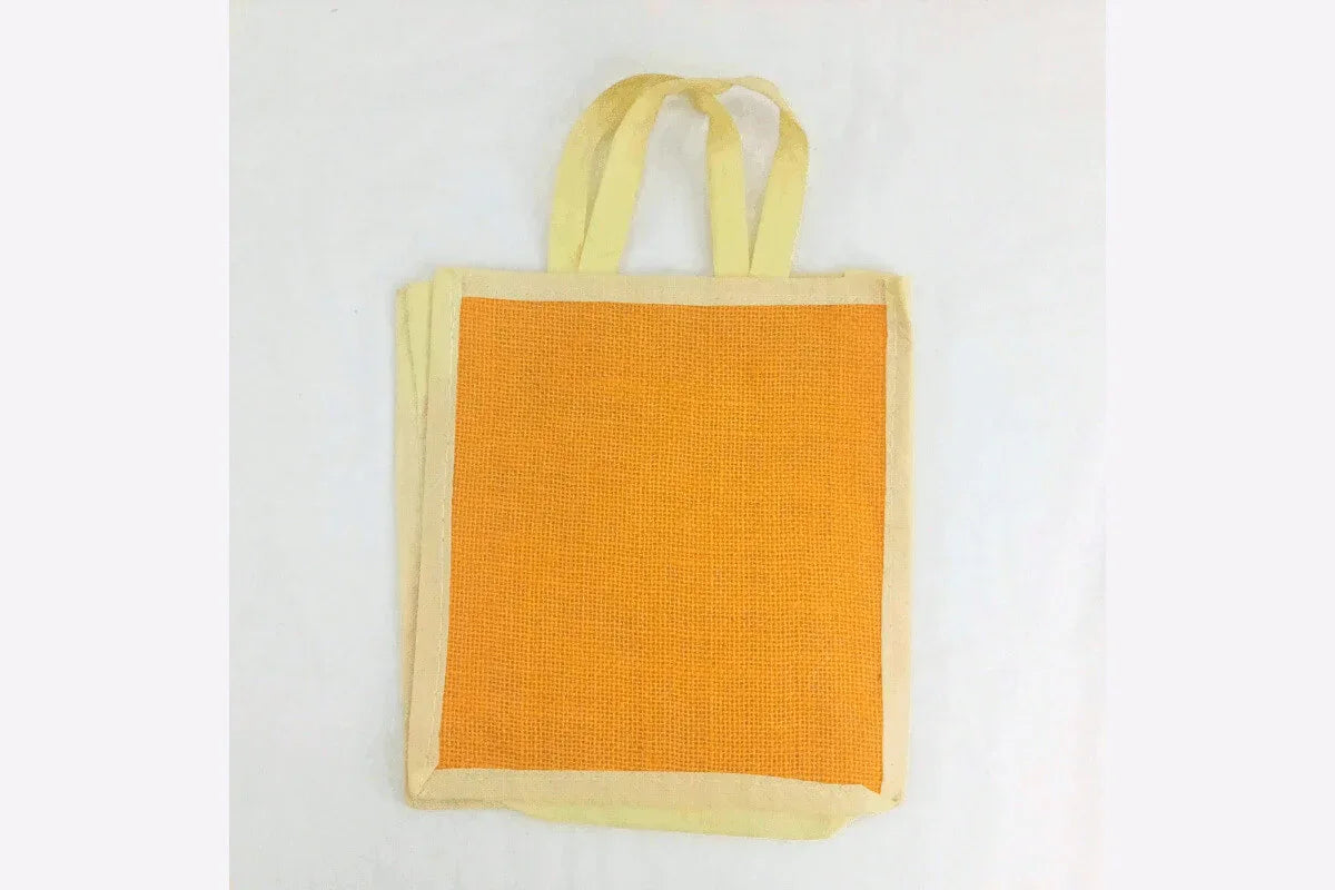 Jute Non-Woven Brocade Line Bag - Puja Celebrations
