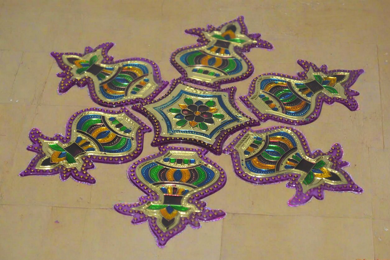 Kalash Meenakari Rangoli, Varalakshmi Pooja Decoration Items