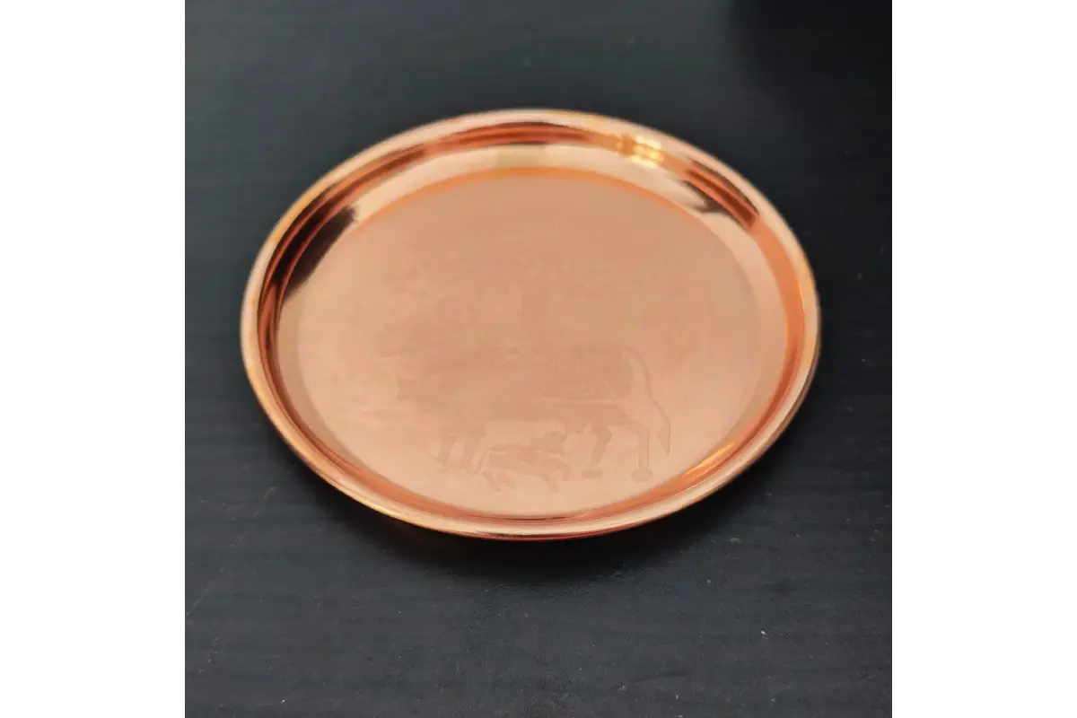 Kamadhenu Design Plate - Varamahalakshmi Vrata return gift