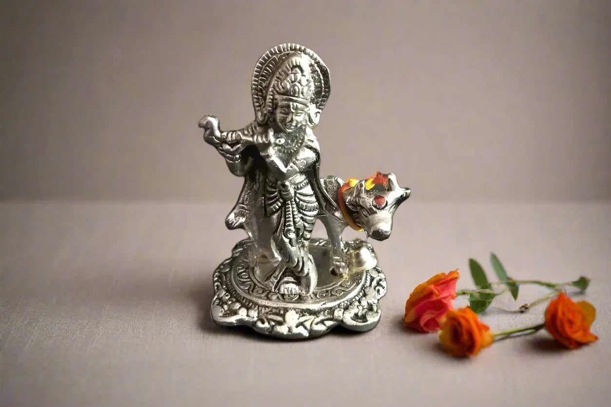 Krishna with Cow - Puja Celebrations