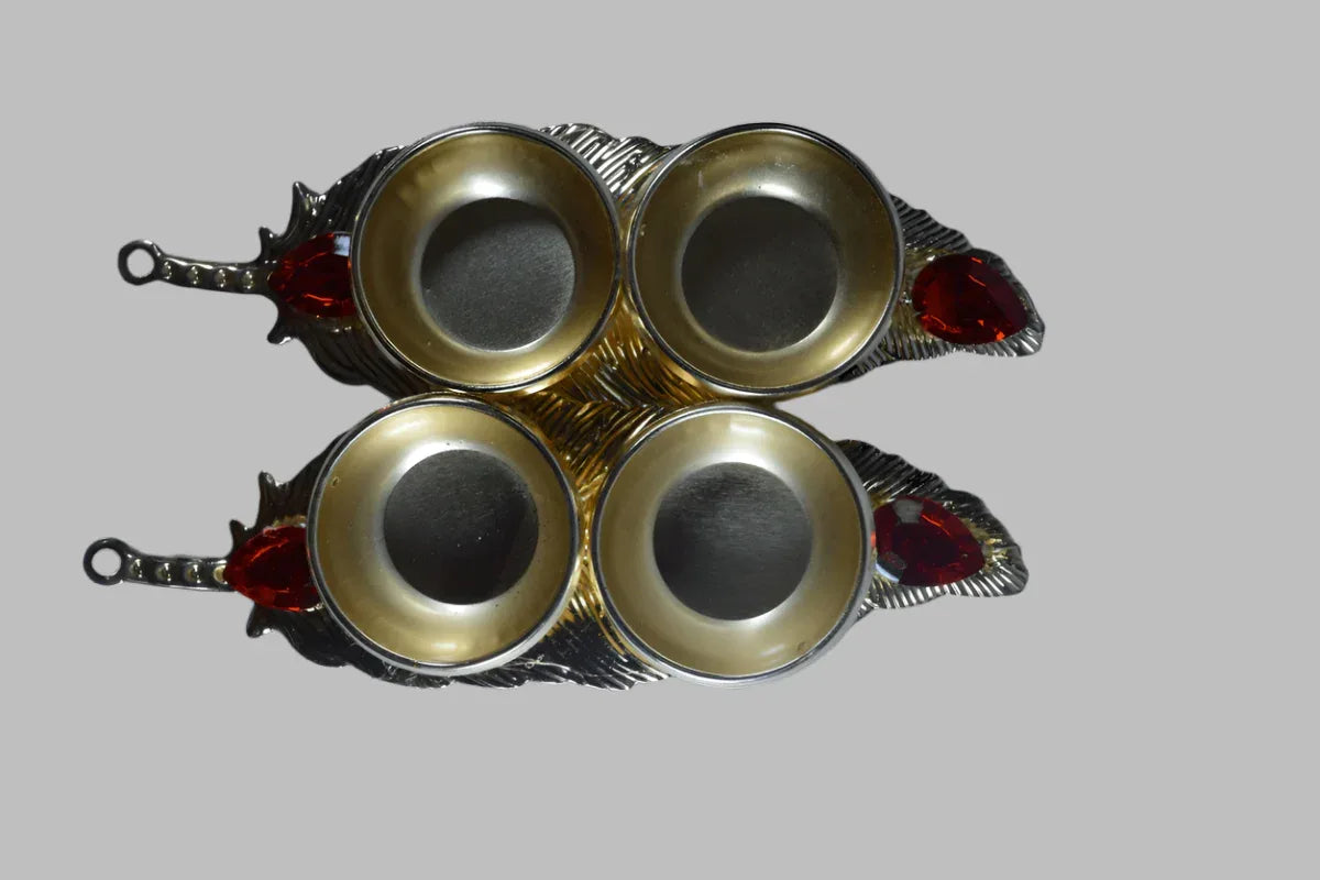 Leaf Shape Kumkum Cups - Puja Celebrations