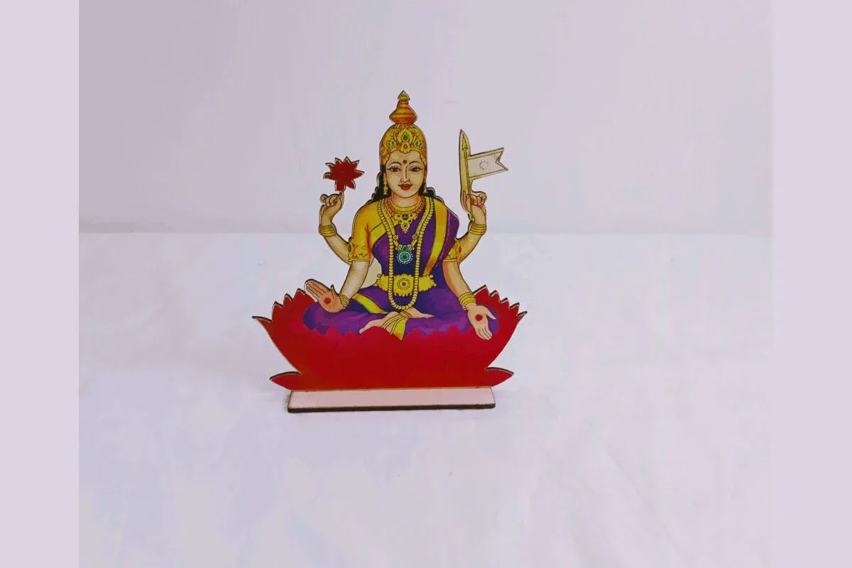 MDF Goddess Lakshmi Stand - Puja Celebrations