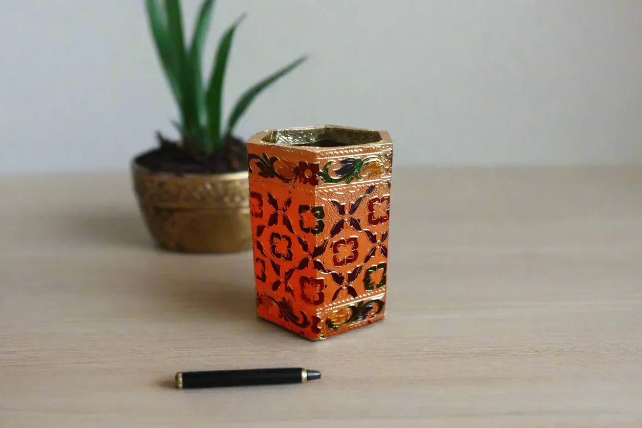 Meenakari Pen Stand - Puja Celebrations