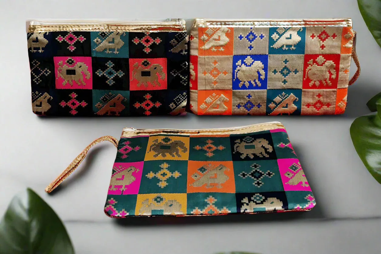 Patola Print Purses - Puja Celebrations