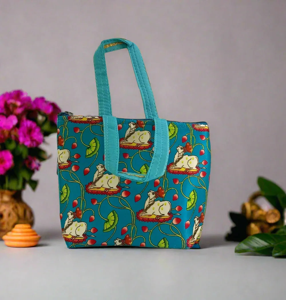 Pichwai Print Handbag - Puja Celebrations