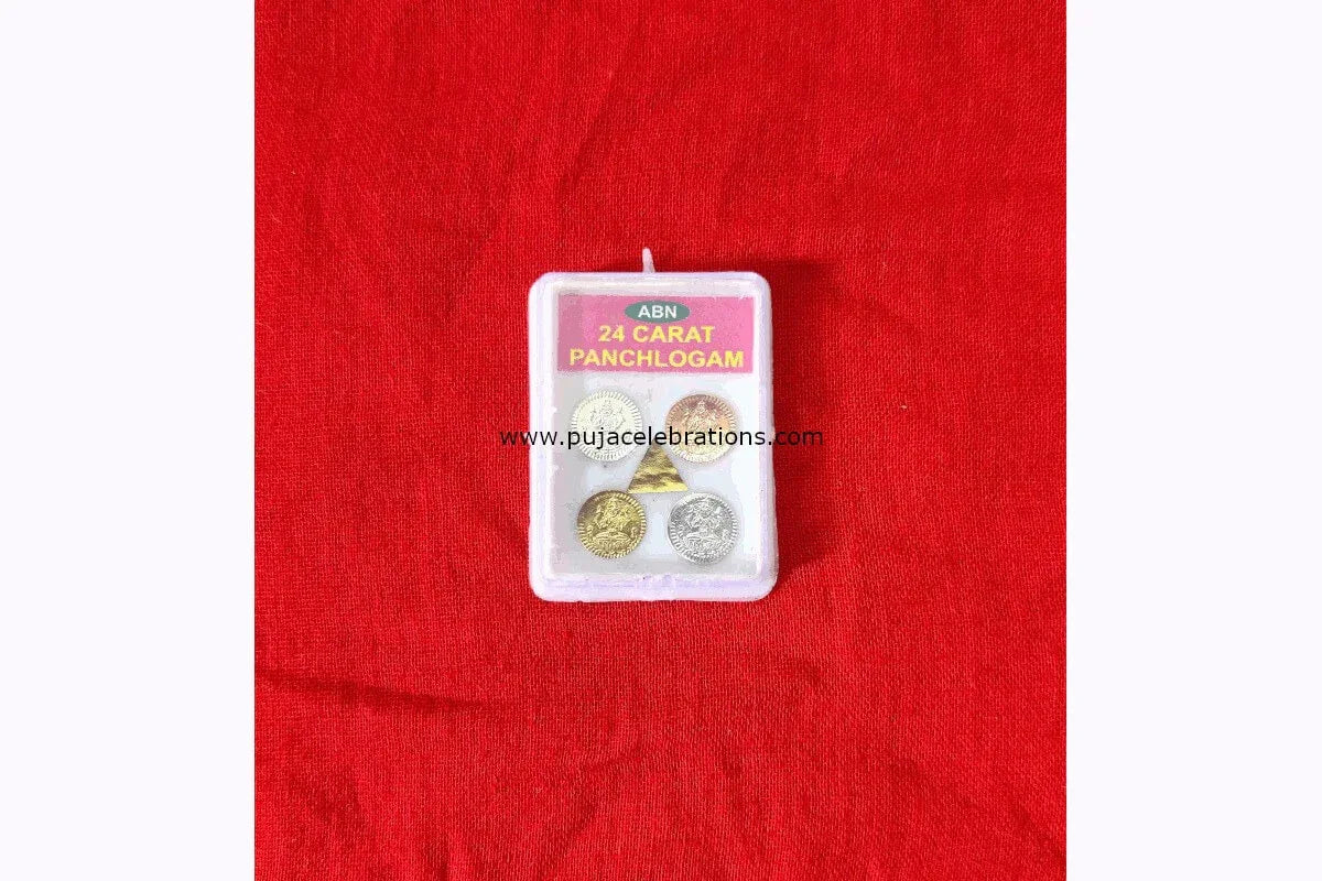 Pyramid Lakshmi Panchaloha Coins - Puja Celebrations