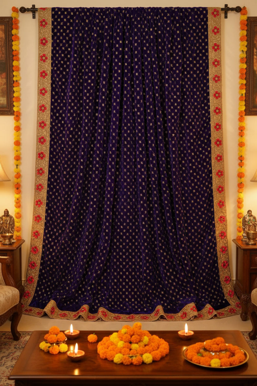 Traditional Cloth Backdrop for Pooja & Festivals