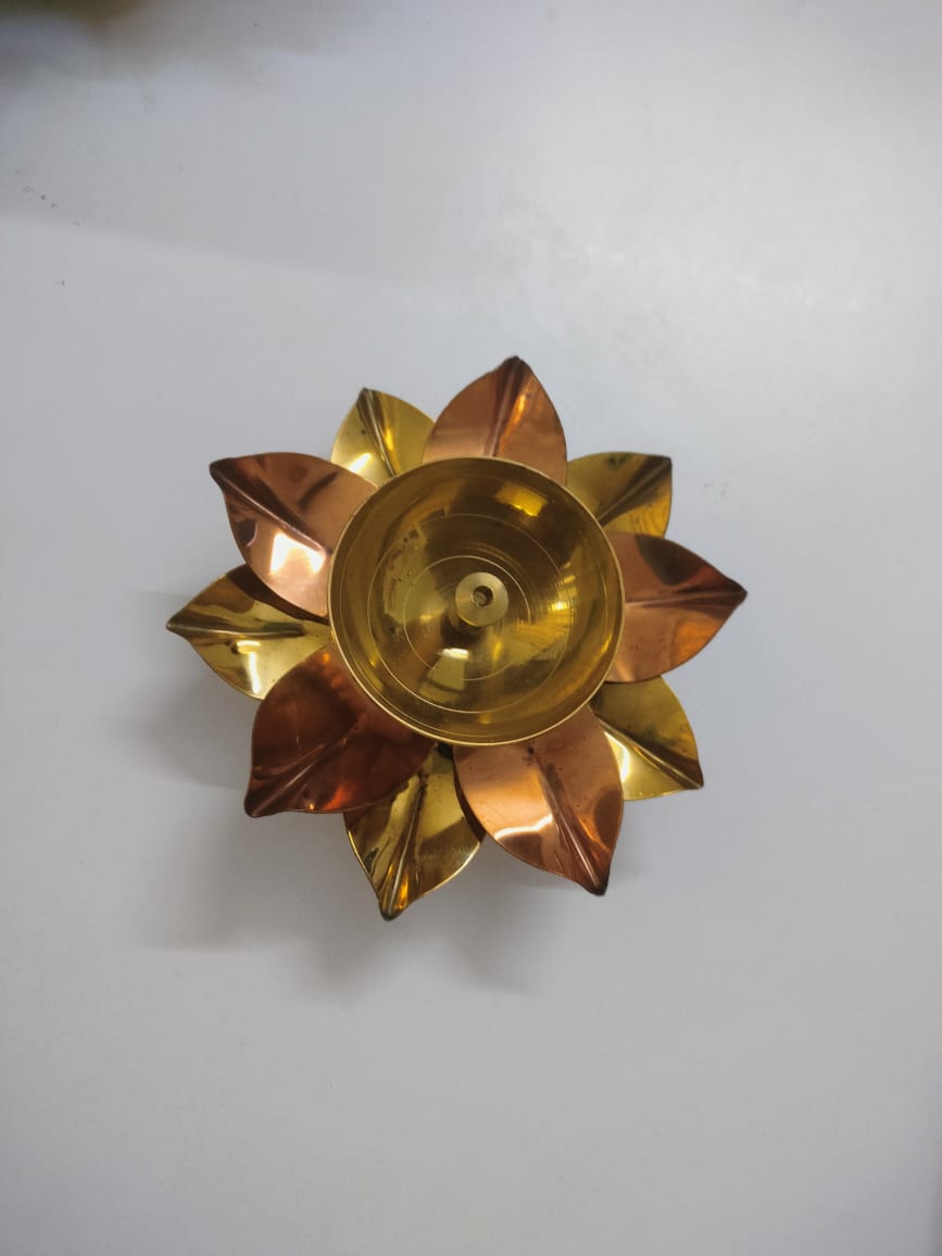 Brass Lotus Kamal Diya