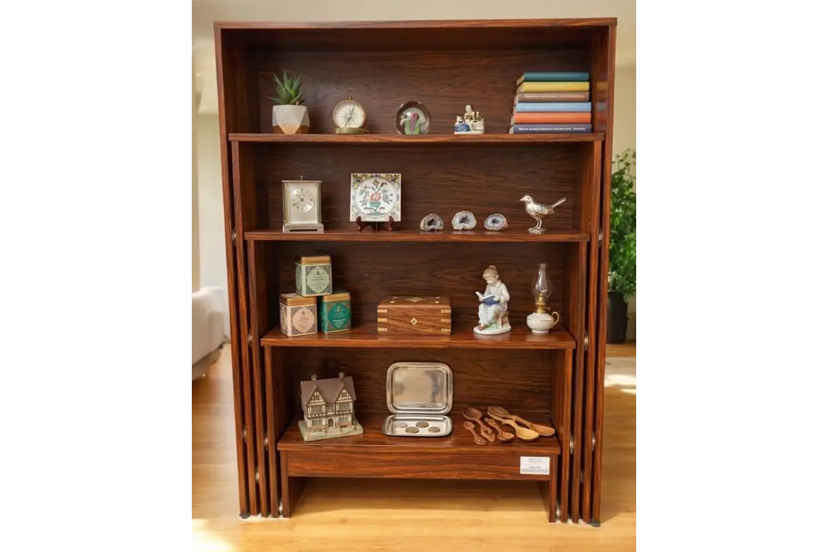 Drawer Style Wooden Golu Stand