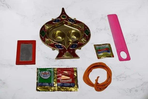 Paan Haldi Kumkum Platter Combo - Puja Celebrations