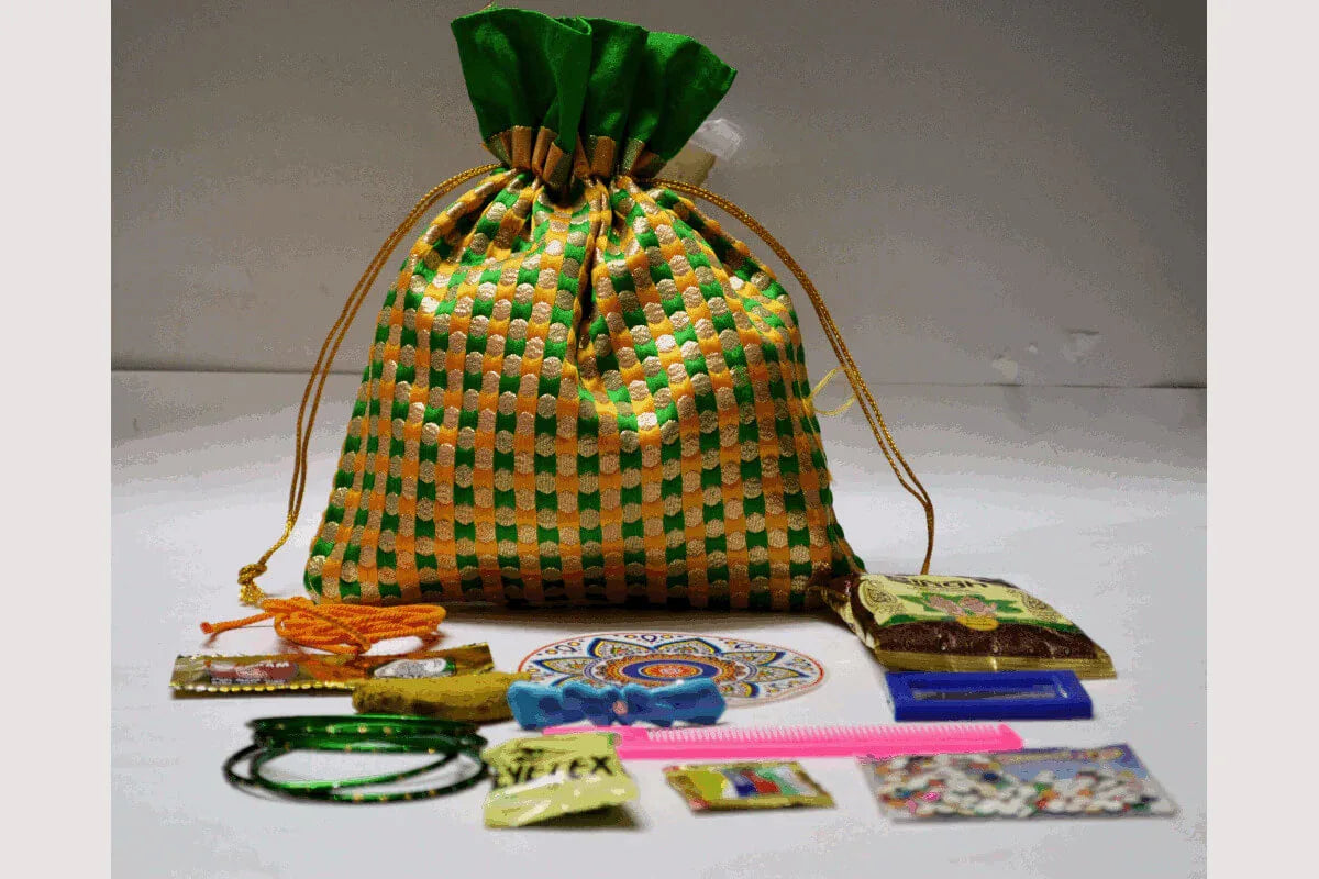 Checks Potli Combo - Puja Celebrations