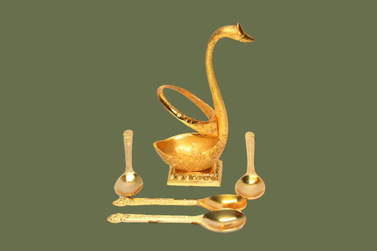Hamsa Spoon Stand - Puja Celebrations