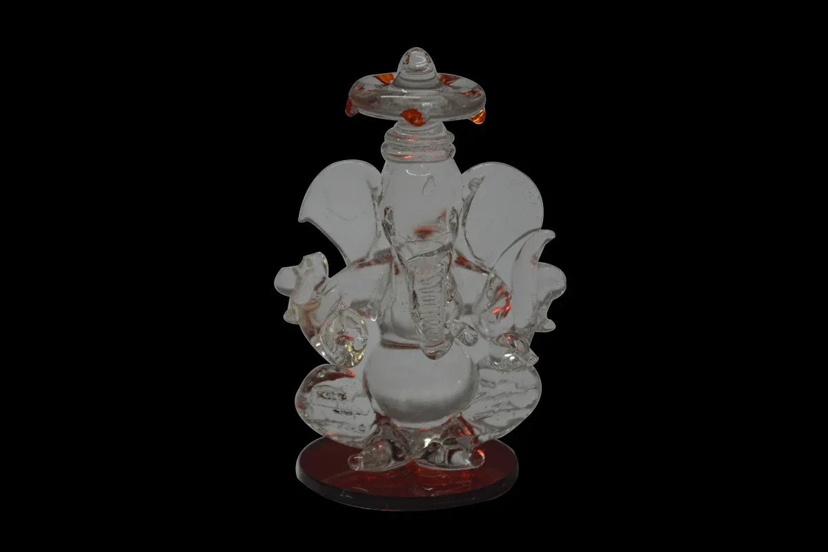 Glass Ganesha Headrest - Puja Celebrations