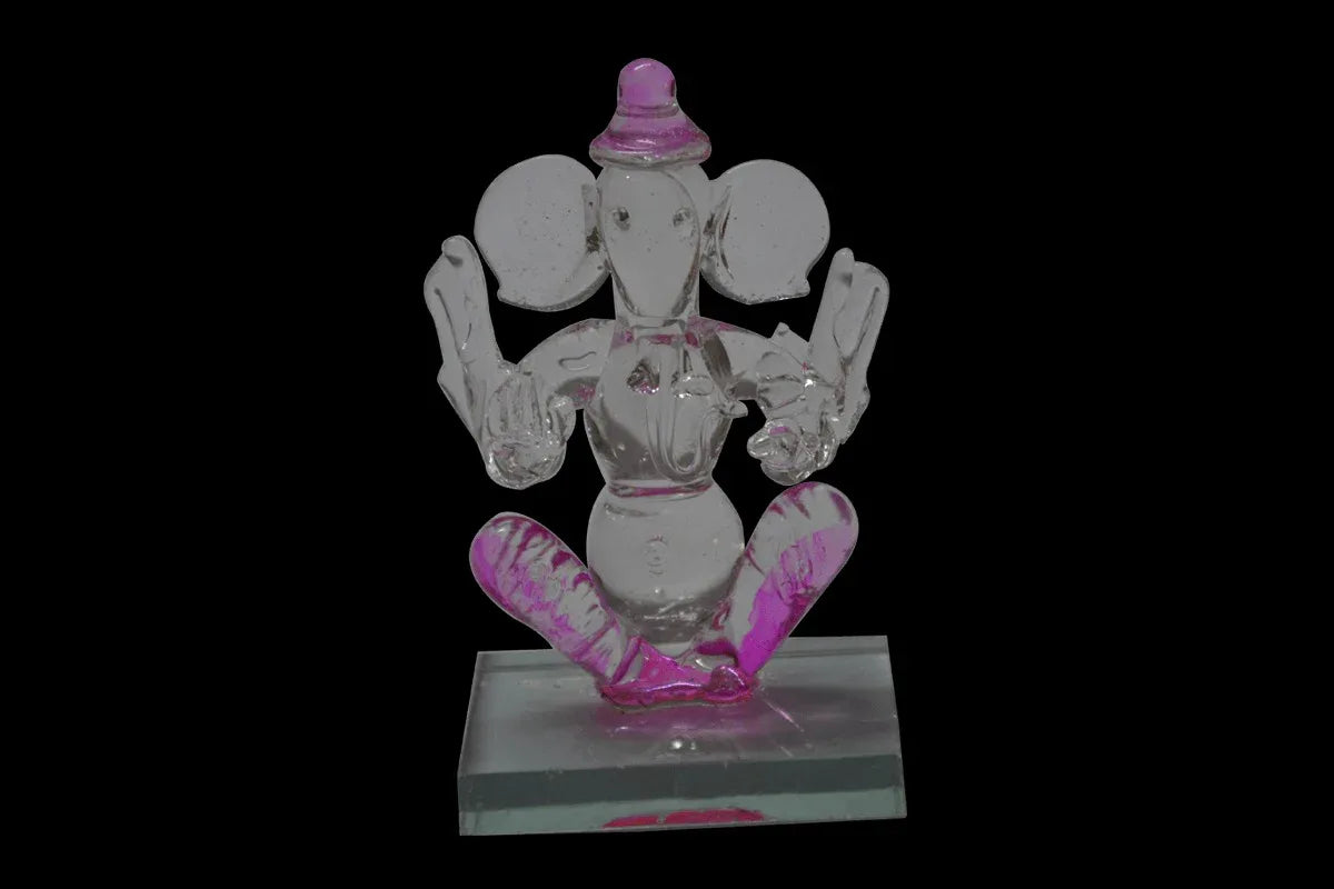 Glass Ganesh Small - Puja Celebrations