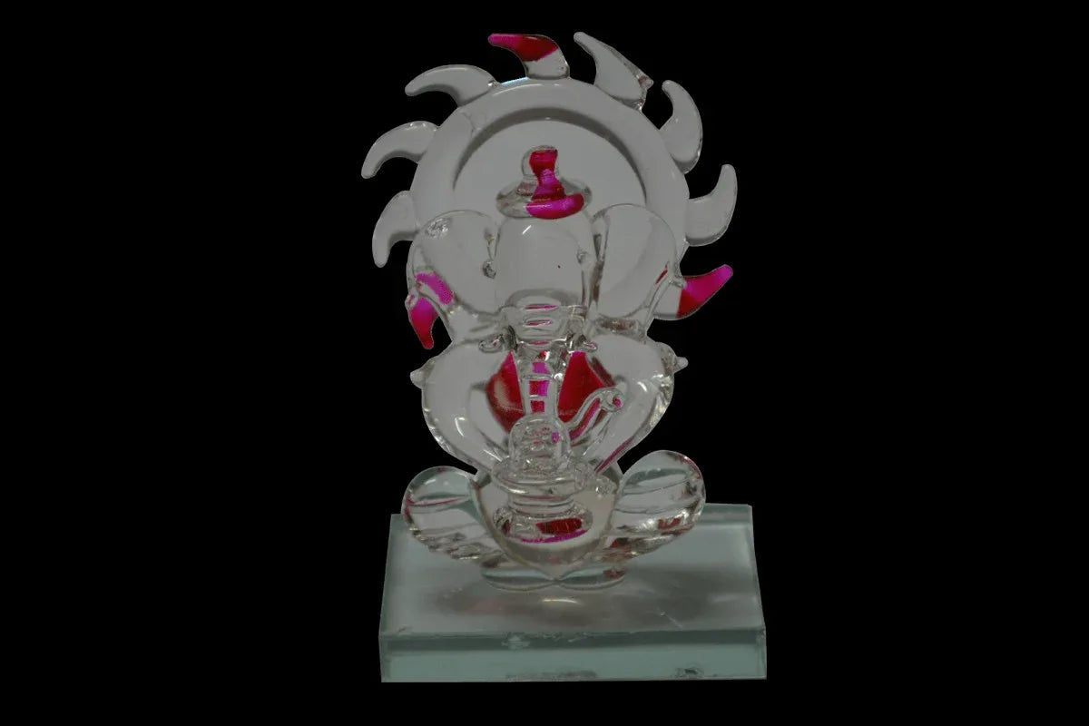 Glass Ganesh Shivling - Puja Celebrations