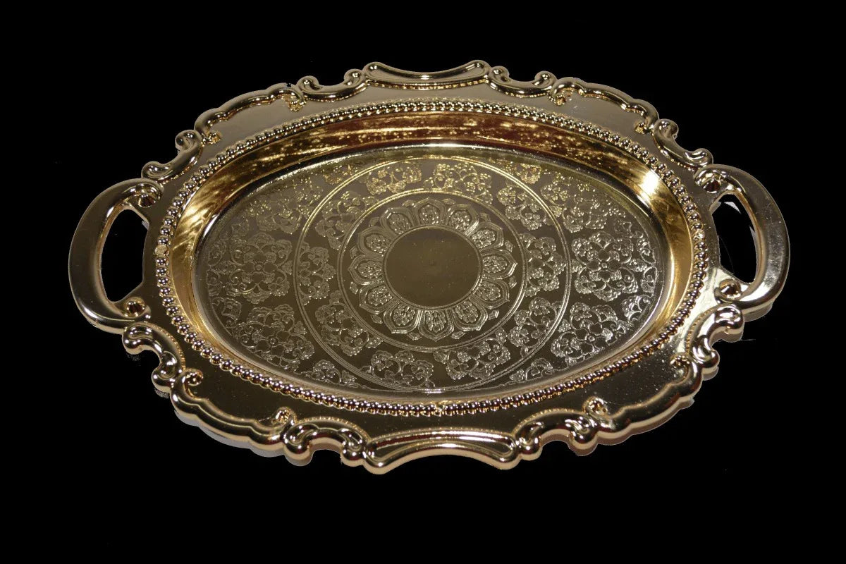 Glossy Tray Gold - Puja Celebrations