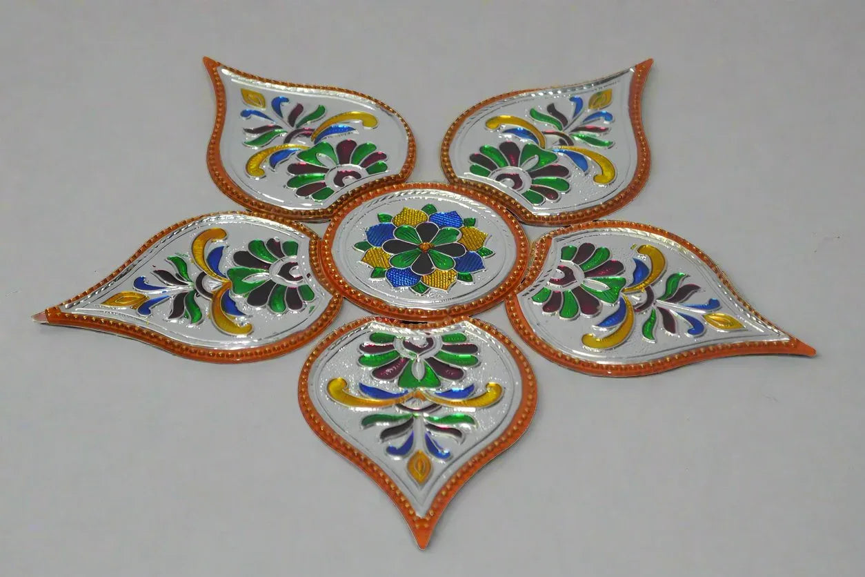 Meenakari Rangoli Flower - Puja Celebrations