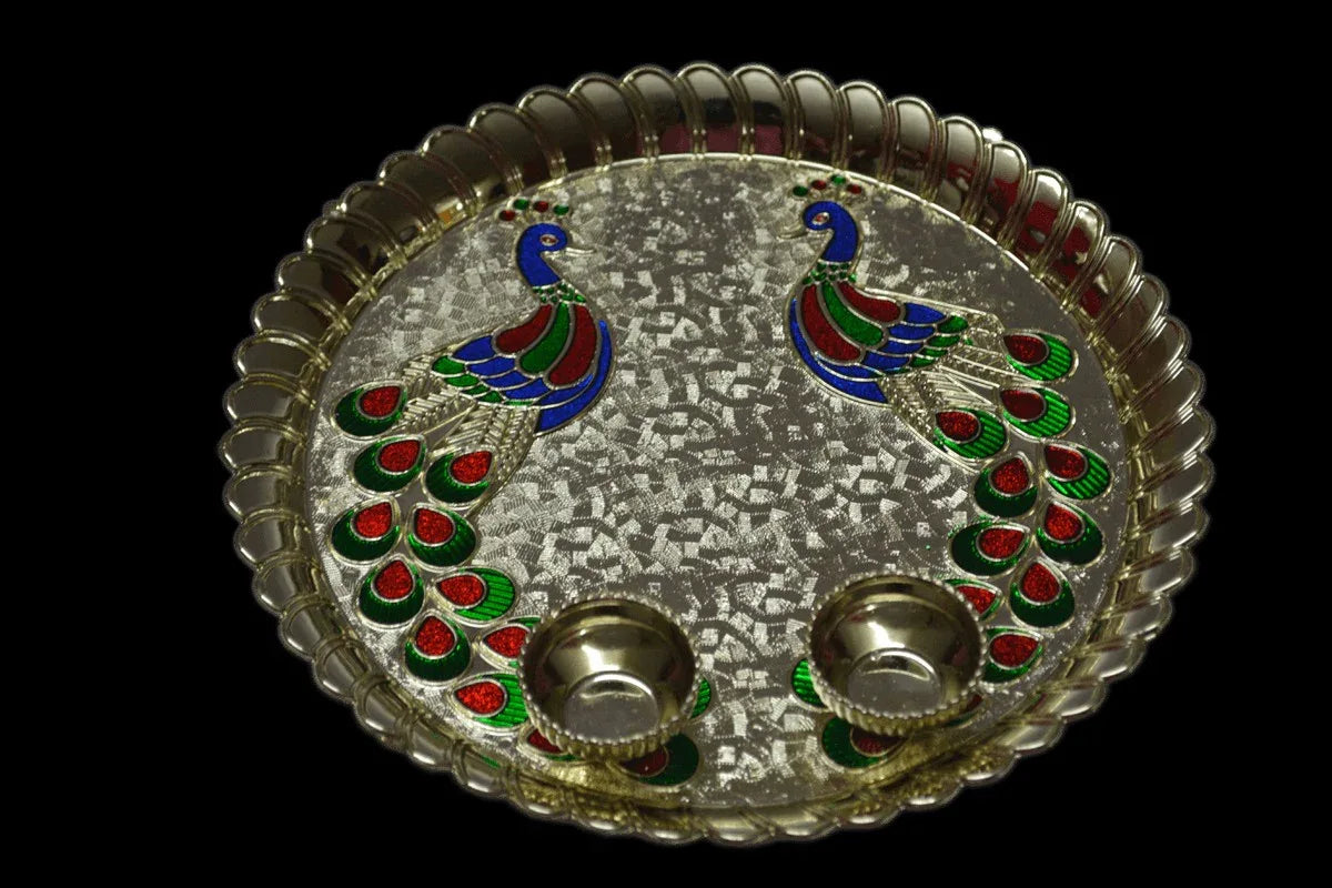 Designer Plate Pooja Thali - Puja Celebrations