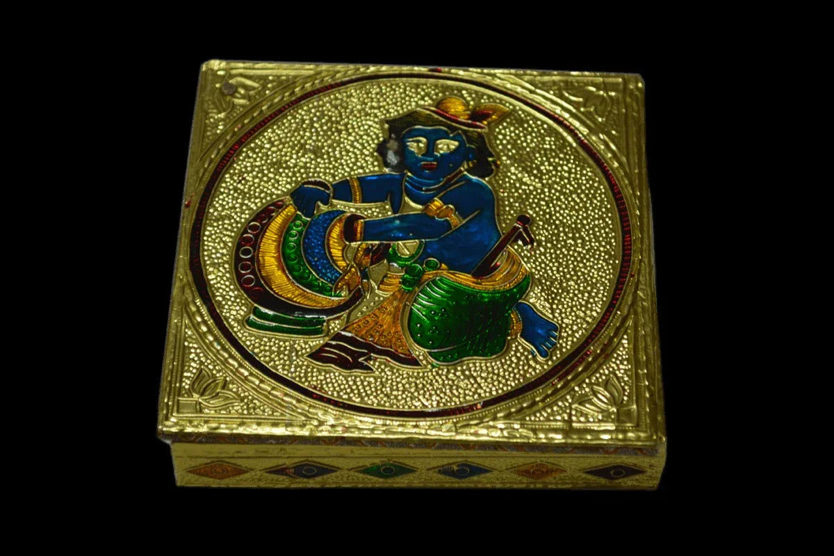 Meenakari Wooden Gift Box - Puja Celebrations