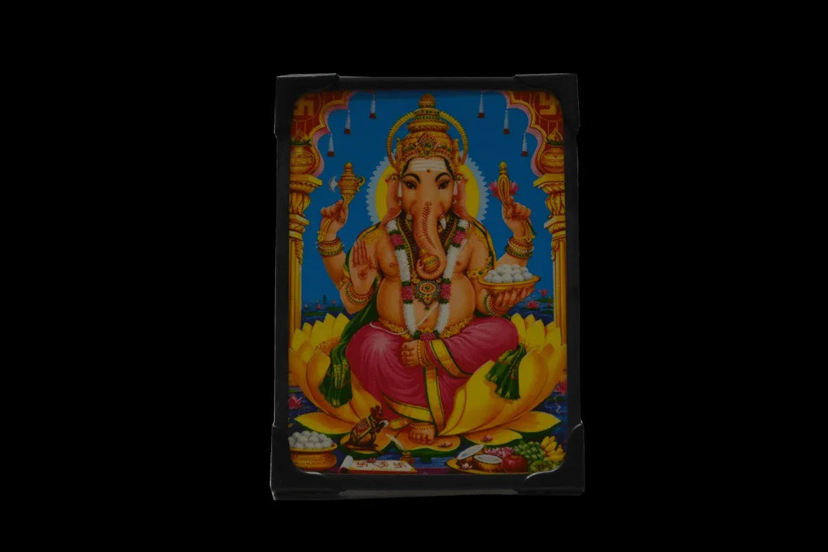 Ganesh Laminated Photo Frame - Puja Celebrations