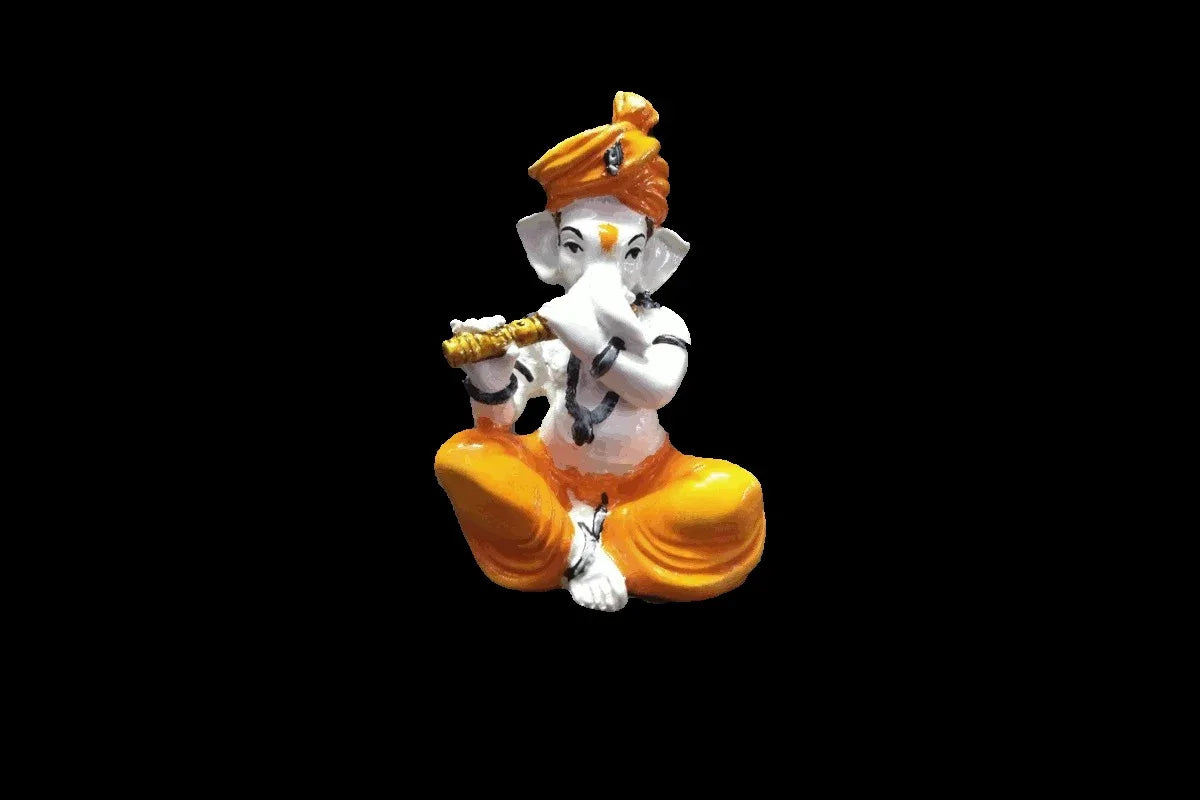 Ganesha Playing Flute - Puja Celebrations
